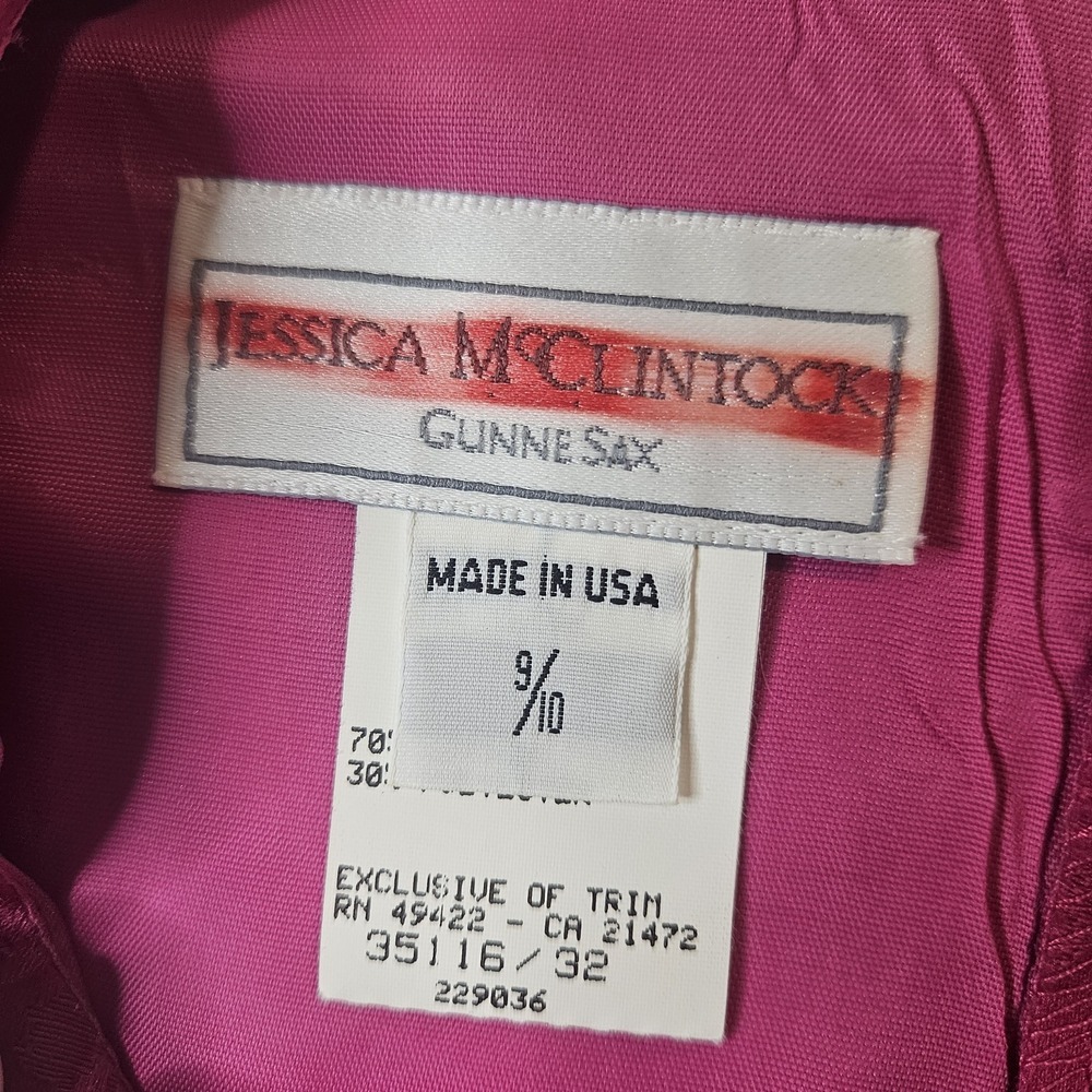 Jessica McClintock Fuchsia Floral Jacquard Mini Dress - Picture 7 of 15